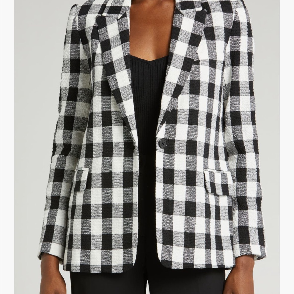 Halogen Check One Button Blazer